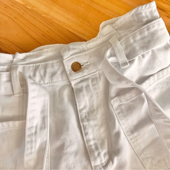 ZARA white denim shorts 6 - Picture 2 of 4